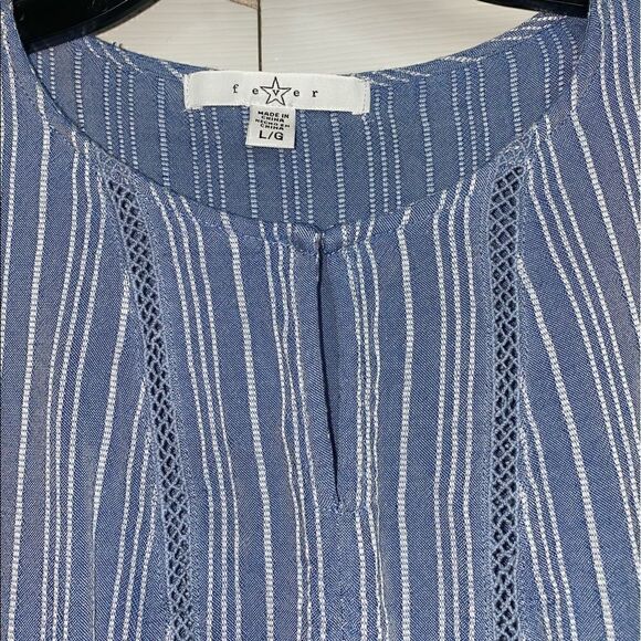 Fever’s 3/4 sleeve blouse (striped) - Picture 8 of 9